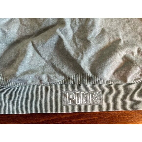 Victoria Secret PINK Seamless Lightly Lined Green Stretch Sports Bra L - Picture 2 of 7
